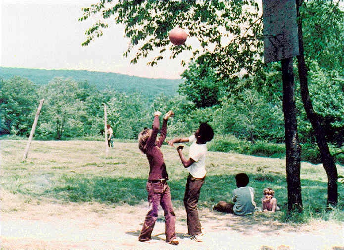 The basketball court, 1972